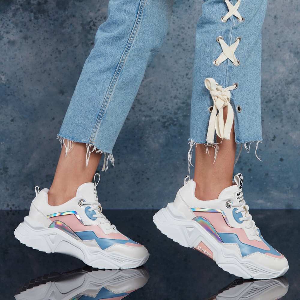 Women’s Sneakers - White Blue - DS.PMD239K2110
