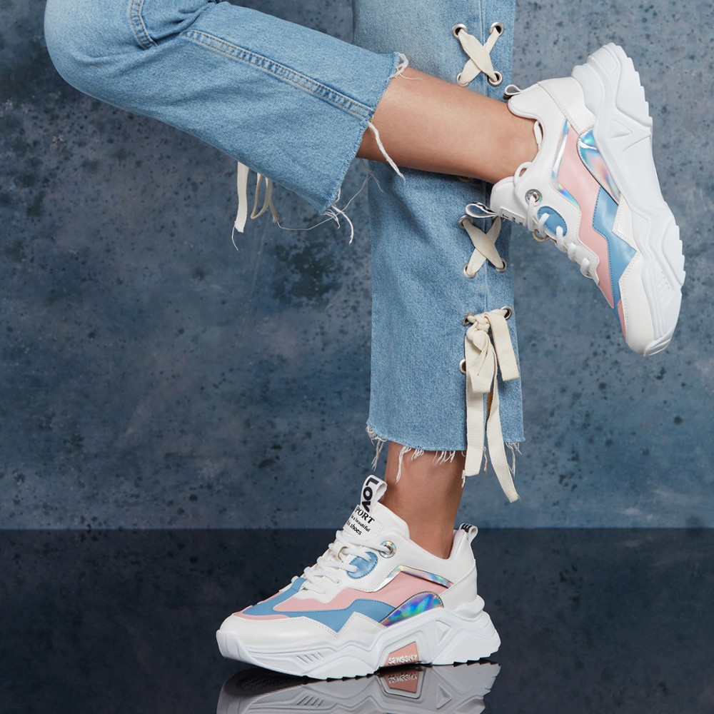Women’s Sneakers - White Blue - DS.PMD239K2110