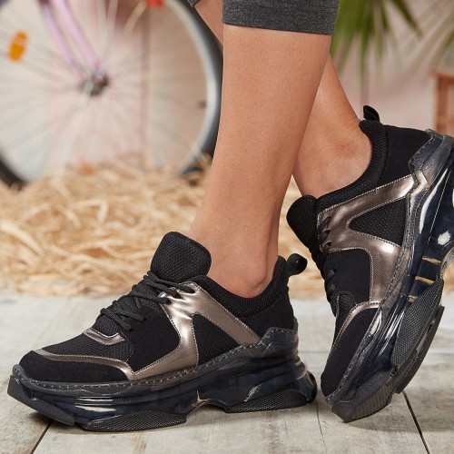 Women's Sneakers - Black - DSR.E1