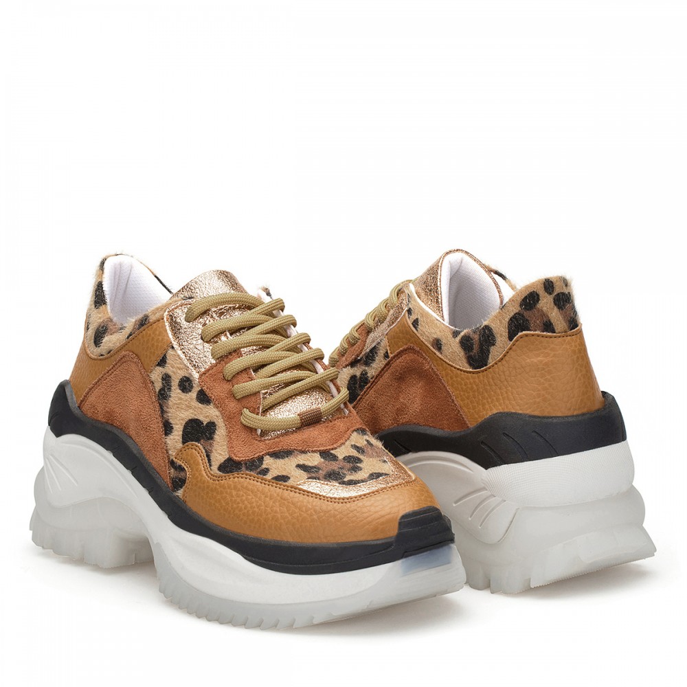 Women's Sneakers - Tan - DSR.X33