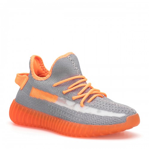 Unisex Sneakers - Gray Orange - DS.SPP