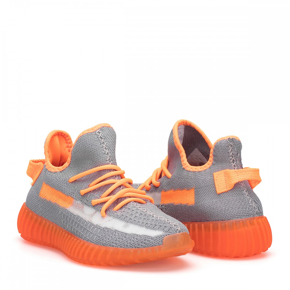 Unisex Sneakers - Gray Orange - DS.SPP