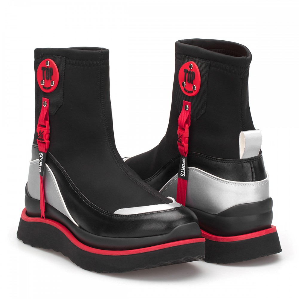 Women's Boots - Black Red - DS.TPG