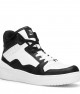 Women's High Top Sneakers - White Black - DS Violet