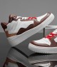 Women's High Top Sneakers - White Tan - DS Violet
