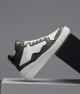 Women's High Top Sneakers - White Green - DS Violet