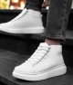 Men's High Top Sneakers - White - DS Belano