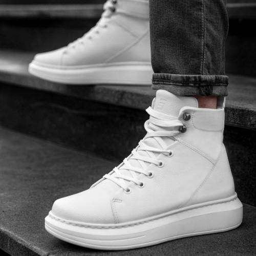 Men's High Top Sneakers - White - DS Kharkiv