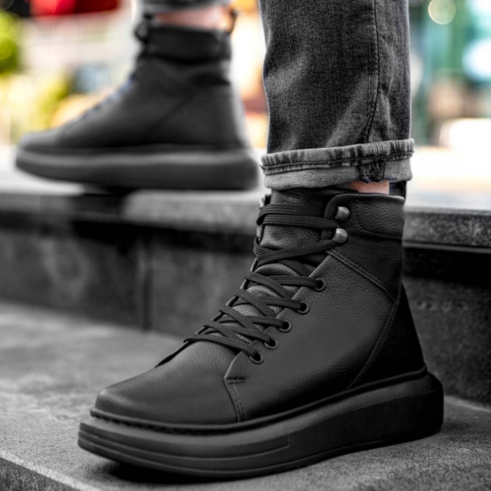 Men's High Top Sneakers - Black - DS Kharkiv